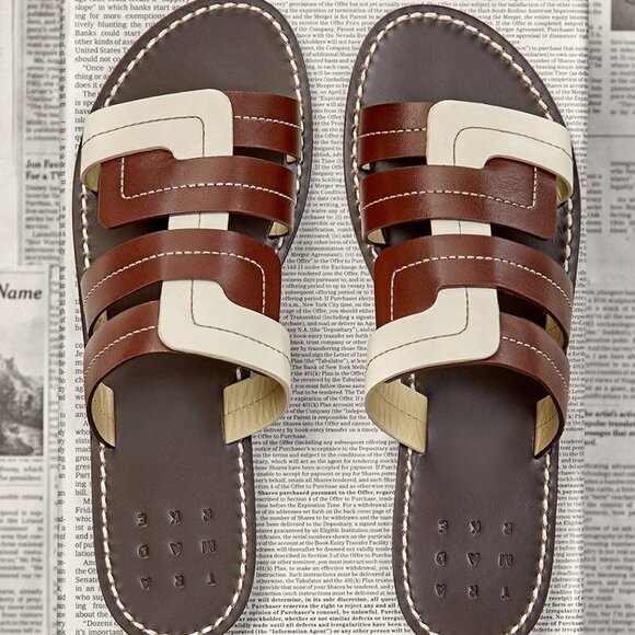 Trademark Interlock Vachetta Sandals (Flats,Flat Sandals) - Picture 1 of 9